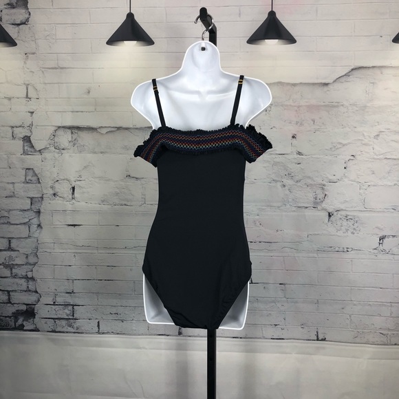 Blue Rod Bettie Off Shoulder Bandeau Black 1183 - Picture 8 of 8